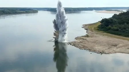 Presa internațională a reacționat după ce Stânca Pârjoaia de pe Dunăre a fost detonată. Reuters: Măsură fără precedent în România, care subliniază amploarea crizei energetice