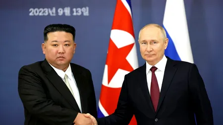 VIDEO | Dictatorul de la Phenian îl susține pe Putin în războiul împotriva Ucrainei. Ce delicatese au avut pe masă Kim și Putin?