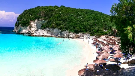 INSULA exotică din Grecia cu ape turcoaz și plaje sălbatice spectaculoase. Este comparată adesea cu peisajele de vis din Caraibe