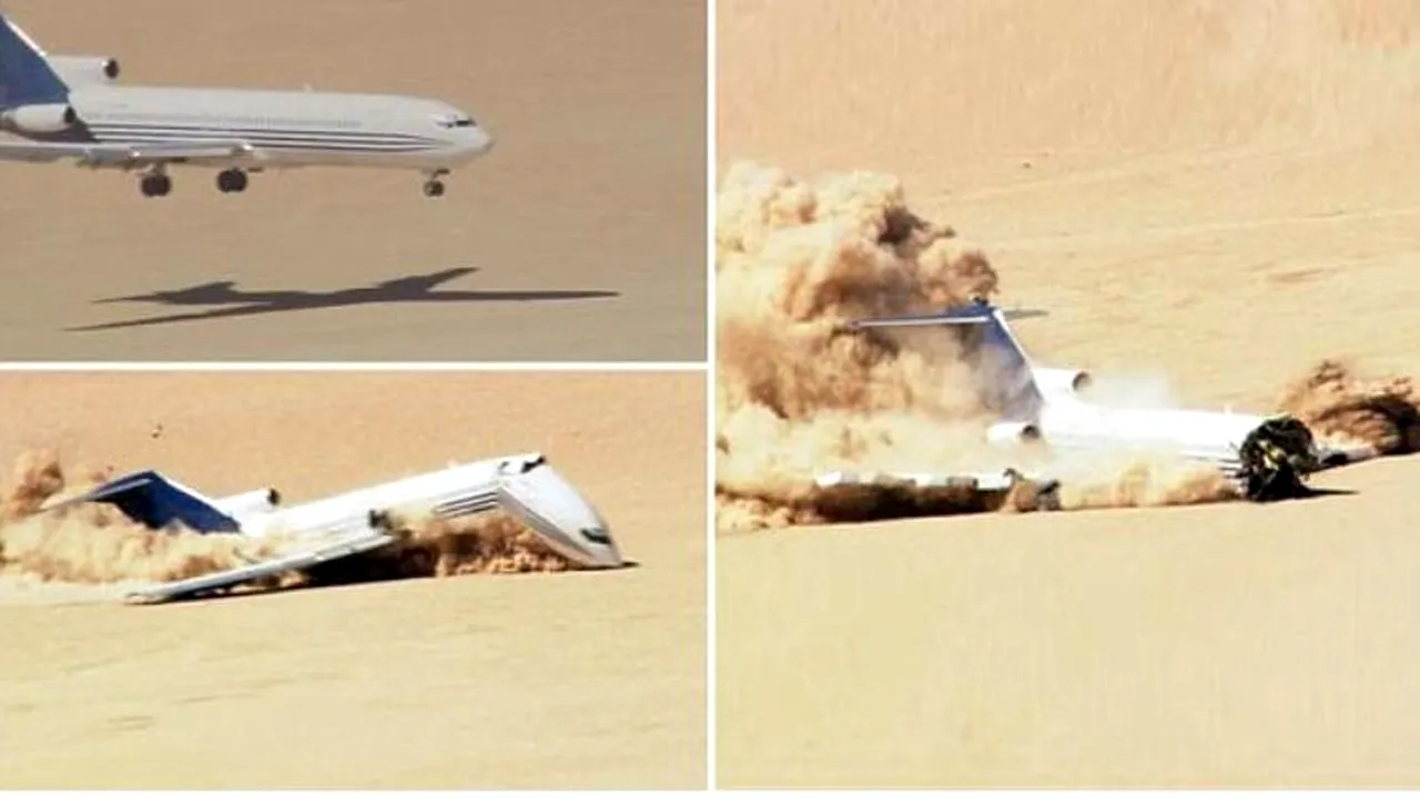 Care sunt cele mai sigure locuri dintr-un Boeing 727. Experiment inedit în deșertul din Mexic
