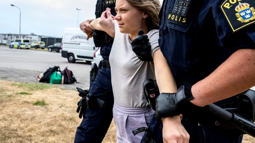 Greta Thunberg va fi judecată în Suedia. Cunoscuta activistă de mediu riscă o pedeapsă maximală de şase luni de închisoare