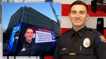 Polițistul român împușcat în America a fost externat din spital: „Tyler Moldovan deschide ochii, zâmbește și îi recunoaște pe cei din jur”