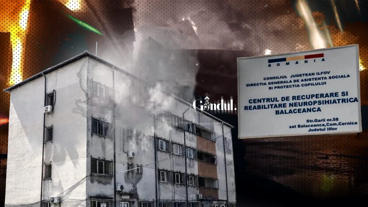 Incendiu la Spitalul de Psihiatrie din Bălăceanca. Zeci de persoane au fost evacuate. De la ce au pornit flăcările