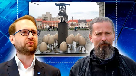Scandal la Timișoara. Artistul care a creat statuia pe care Fritz a montat „ouăle cu picioare” de peste 500 de euro bucata somează Primăria să le îndepărteze