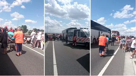 Accident grav în județul Călărași. A fost activat Planul Roșu de Intervenție după ce un autocar plin cu copii s-a ciocnit cu un TIR