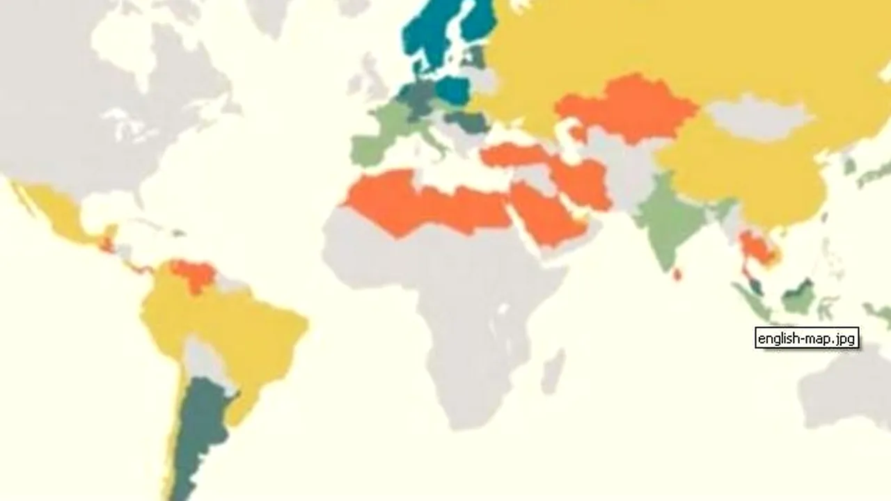 Românii și limba engleză. Pe ce loc ne situăm în topul statelor în care locuitorii vorbesc limba lui Shakespeare 