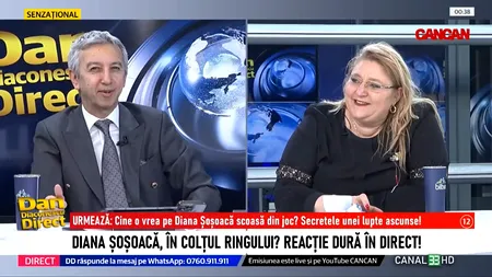 Diana Șoșoacă: „Am făcut 14 ani de dans profesionist, am fost MISS la viața mea. Aveam 38 cm în talie”