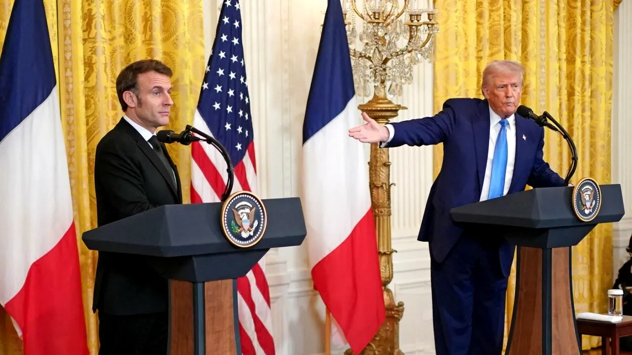 Trump și Macron, 