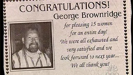 Un american a fost felicitat în ziar pentru că 