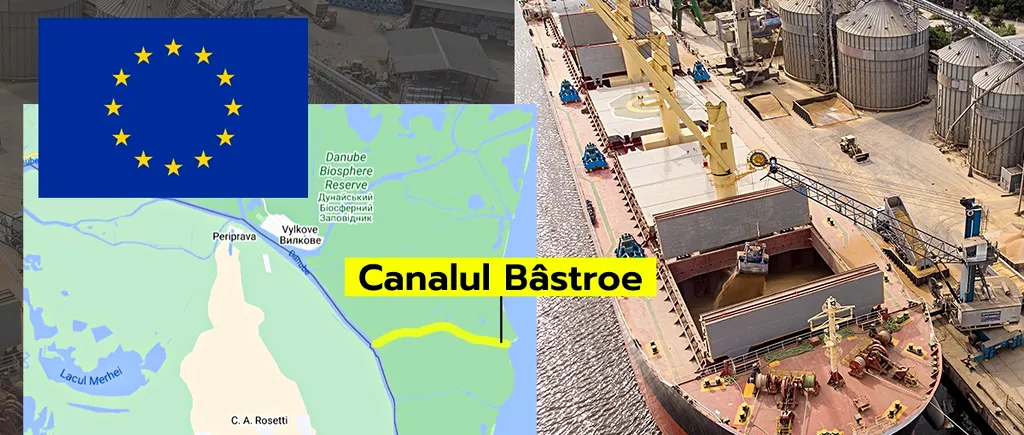 Experții europeni inspectează canalul Bâstroe, la finalul săptămânii. C.E. vrea soluții pentru îmbunătățirea tranzitului de cereale ucrainene
