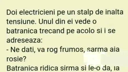 BANCUL ZILEI | Doi electricieni și o pensionară