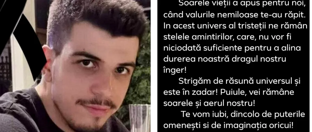 Tânărul înecat în Lefkada, fiul unui primar din Dolj, a fost înmormântat. Mesajul emoționant al părinților săi