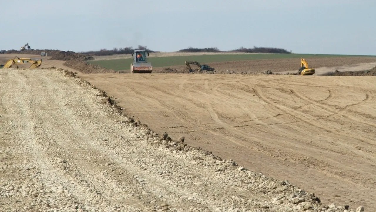 FOTO. Autostrada spre Ungaria. Cum arată lucrările pe tronsonul de autostradă Timișoara-Lugoj, lotul 2