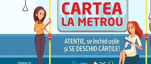 CARTEA la metrou - Invitație la LECTURĂ, miercuri, 27 martie