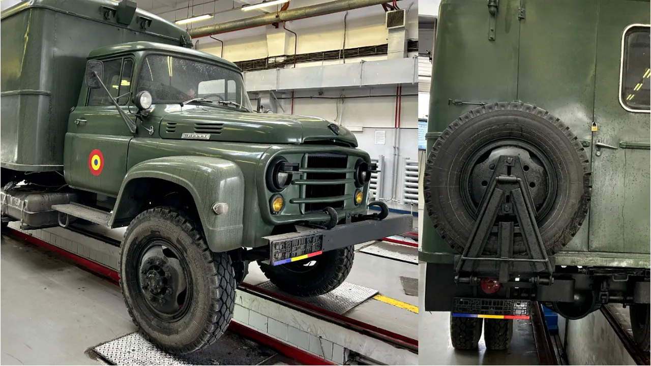 Apariție inedită la RAR: cum arată un fost camion al Armatei Române, fabricat în 1974