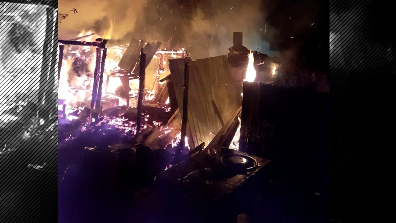 Incendiu în Botoșani. O magazie a ars ca o torță după ce o bătrână a încercat să facă țuică