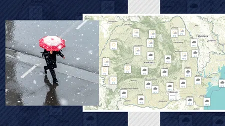 Cum va fi vremea azi, unde va ploua și unde apar ninsorile. ANM, pentru Gândul: „Nebulozitatea va cuprinde, treptat, întreaga țară”