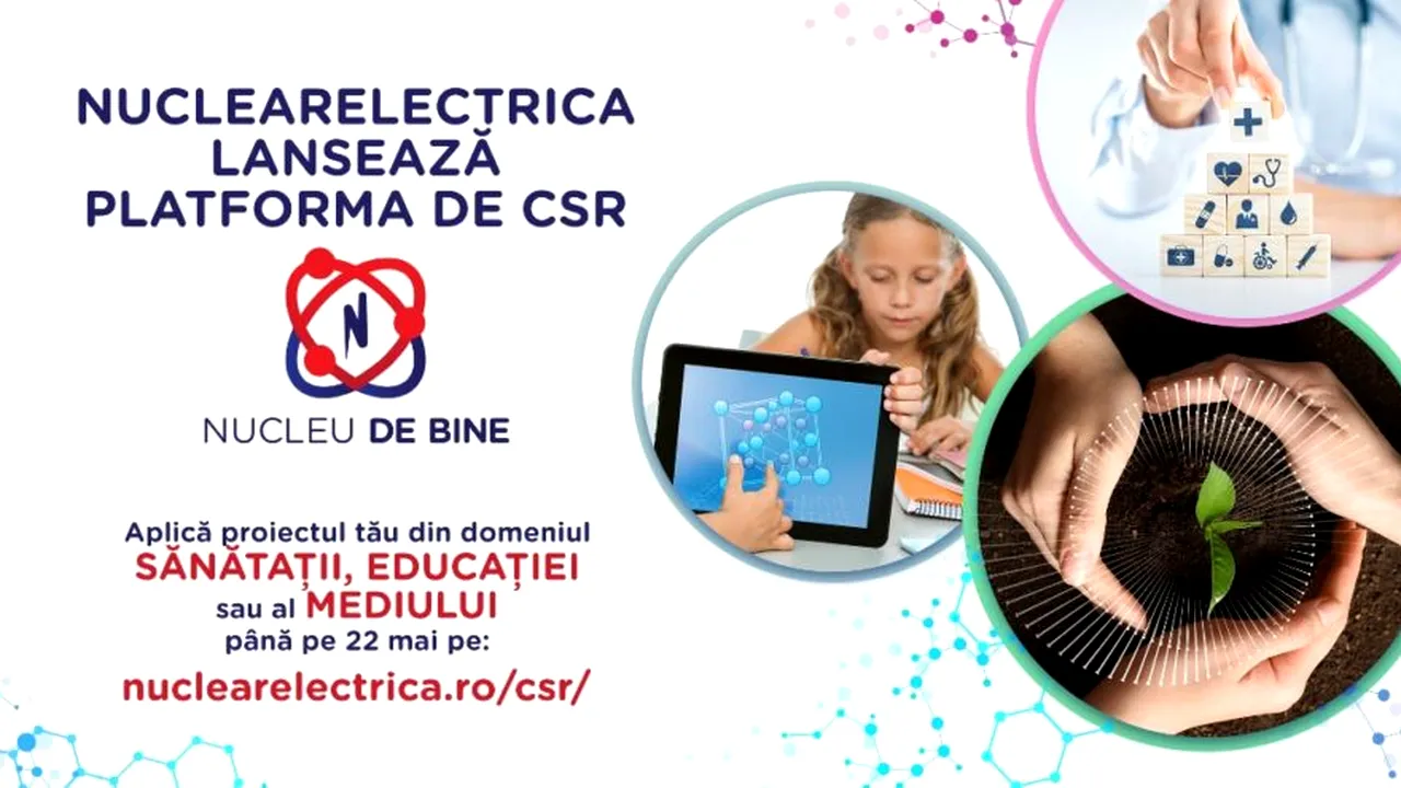 SN Nuclearelectrica SA lansează Platforma CSR “Nucleu De Bine”
