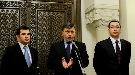 MOȚIUNEA DE CENZURĂ. Ponta, Antonescu și Constantin merg împreună la Cotroceni 
