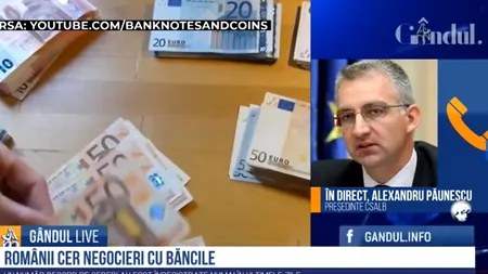 GÂNDUL LIVE. Alexandru Păunescu, președintele CSALB: „Concilierea este gratuită, băncile suportă cheltuielile legate de soluționarea unui dosar” / Câți români cer negocieri cu instituțiile bancare