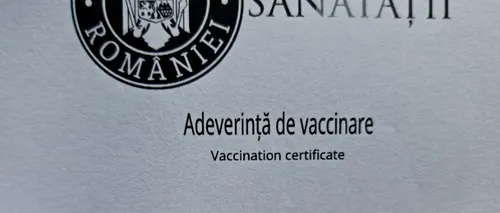 Cât timp e valabilă adeverința de vaccinare anti-COVID-19