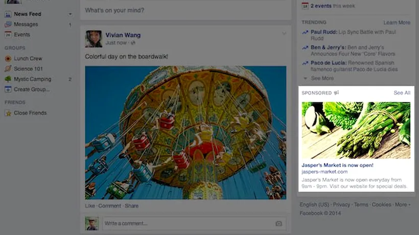 Facebook schimbă modul în care sunt afișate reclamele pe site