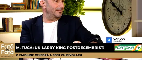 VIDEO | Marius Tucă: „La interviurile mele au participat Stolojan, Băsescu și Iliescu. Erau foarte buni ”