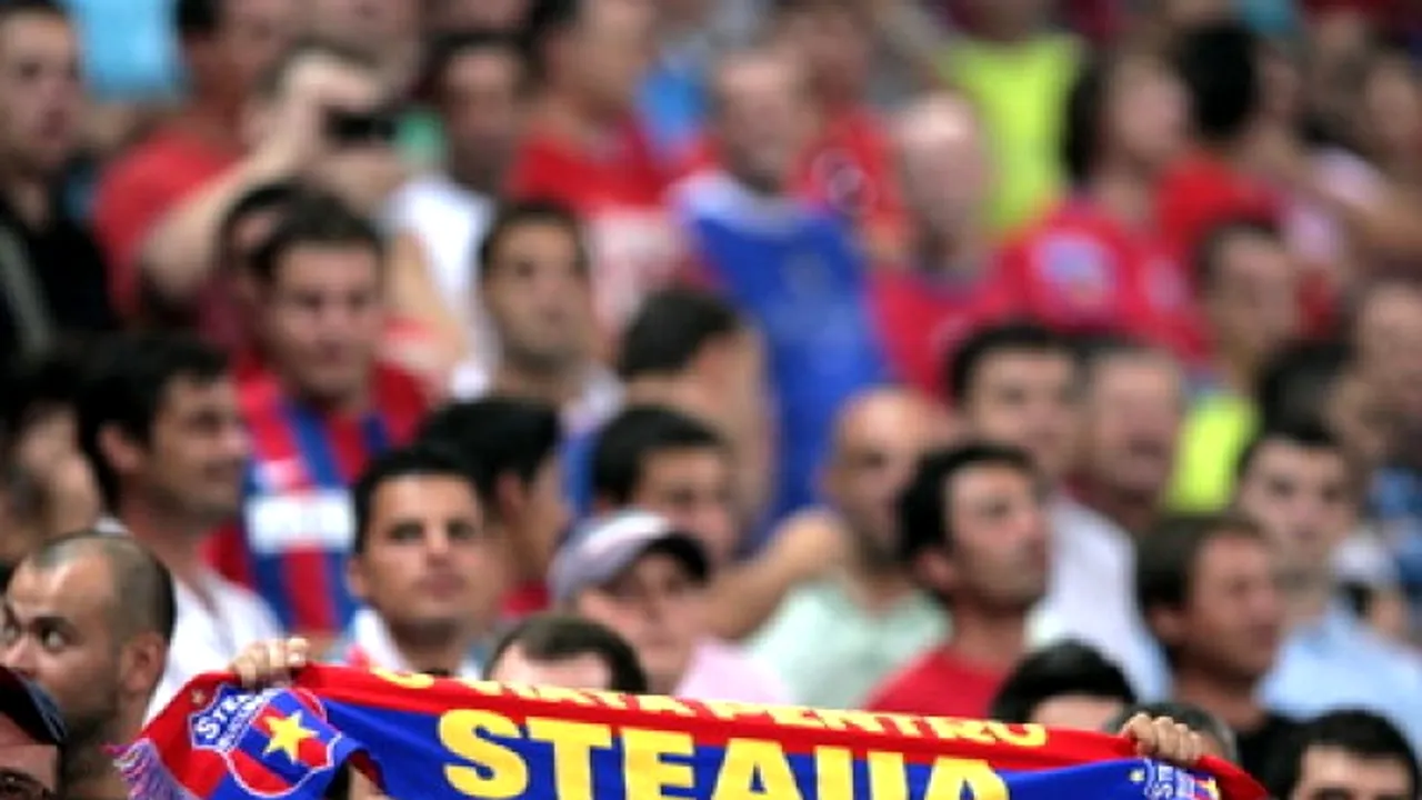Sancțiune dură pentru Steaua de la UEFA înaintea meciului cu FK Aktobe: suporterii vor fi afectați