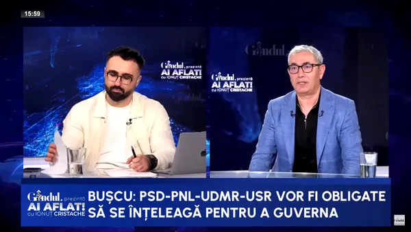 Doru Bușcu: „În 3-5 ani de opoziție, USR pierde tot”