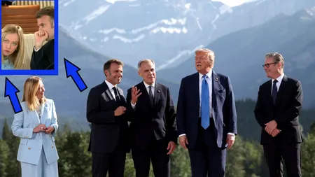Meloni și Macron, implicați într-un moment comic la summitul G7. Prim-ministra a dat ochii peste cap după ce președintele francez i-a șoptit la ureche