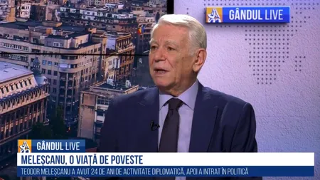 GÂNDUL LIVE. Teodor Meleșcanu: „Între 1992-1996 a fost o perioadă minunată pentru mine, de întoarcere la viața normală a diplomației românești”