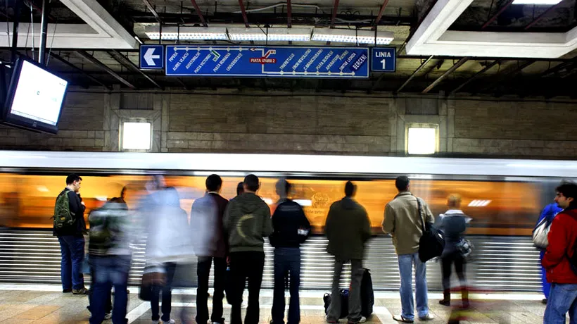 Circulația la metrou, blocată pe un fir la stația Pipera