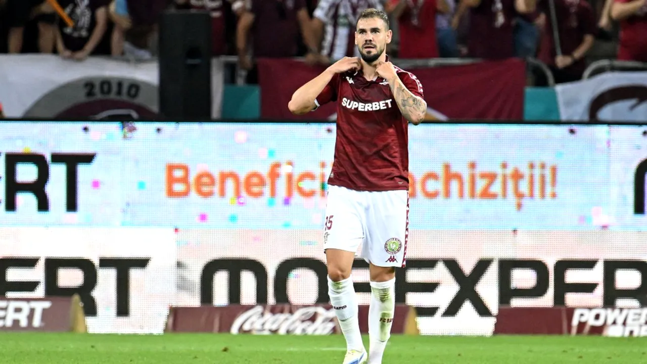 Elvir Koljic, eroul Rapidului după „dubla” din meciul cu FCSB. „Singura soluție a fost să dau cu călcâiul”