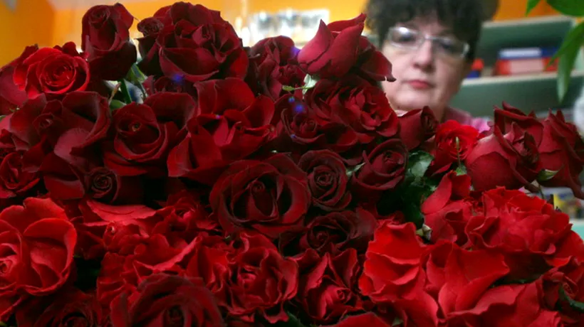 Trandafirii roșii, florile preferate ale românilor, generează peste 40% din vânzările florăriilor