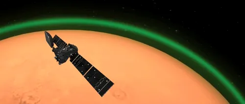 MISTER. Planeta Marte, înconjurată de un glob de culoare VERDE. Stupoare la NASA