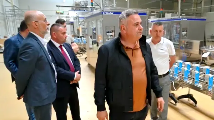 Ministrul Florin Barbu, în vizită în TIMIȘ la cel mai mare procesator de lapte cu capital românesc