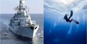 O navă militară chineză a rănit scafandri australieni fără să-i atingă. Cum este posibil?