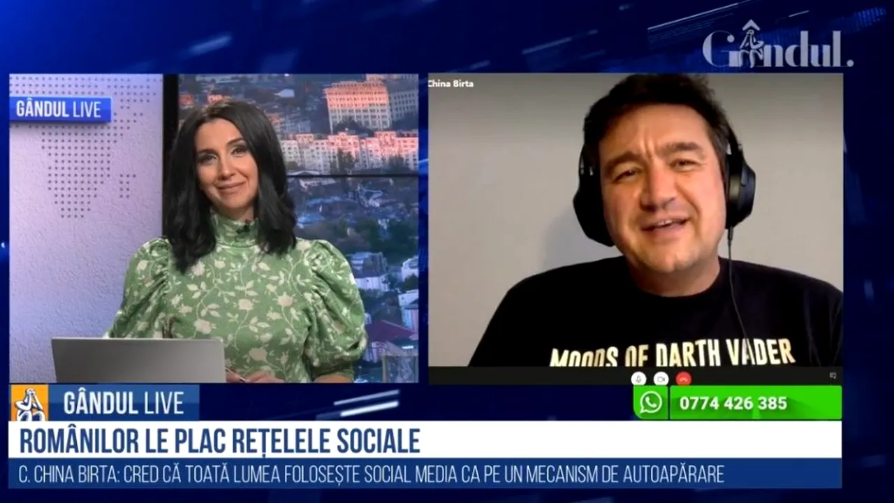 GÂNDUL LIVE. Cristian China-Birta, blogger, despre social media și hate speech în pandemie: Digitalul crează cei mai duri ”pereți”. Ce spune despre reglementările în domeniul digital?