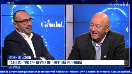 VIDEO | Mihai Tatulici: „Căutăm ca chiorii un reportaj făcut cum trebuie. Climatul social nu stimulează construcția unei televiziuni”