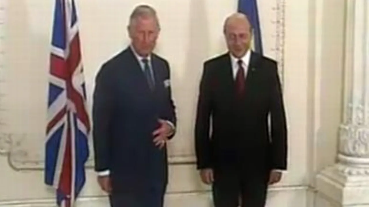 Prințul Charles s-a întâlnit cu președintele Băsescu la Cotroceni