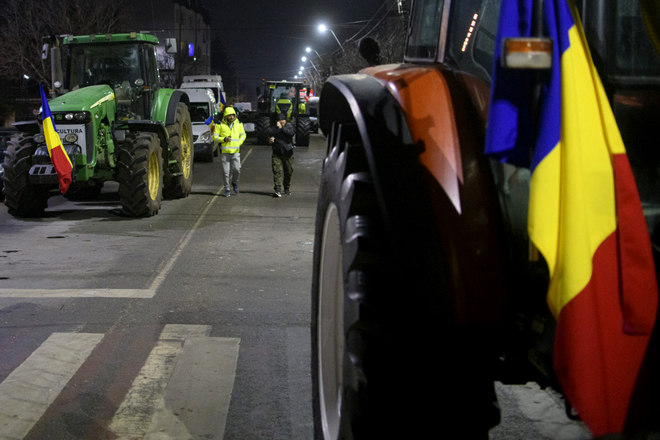 Transportatorii și fermierii încearcă din nou să intre în București / Sursa foto: Mediafax Foto