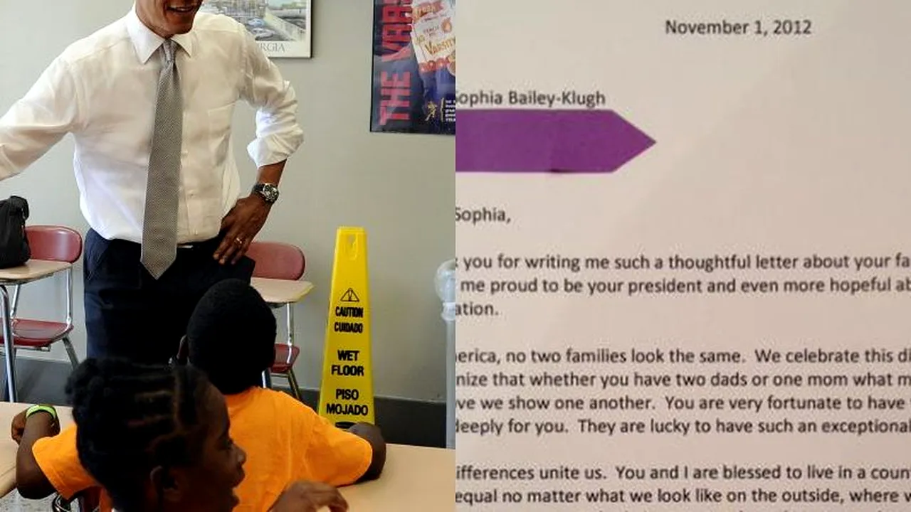 Răspunsul lui Barack Obama la scrisoarea unei fetițe care i-a spus că are 