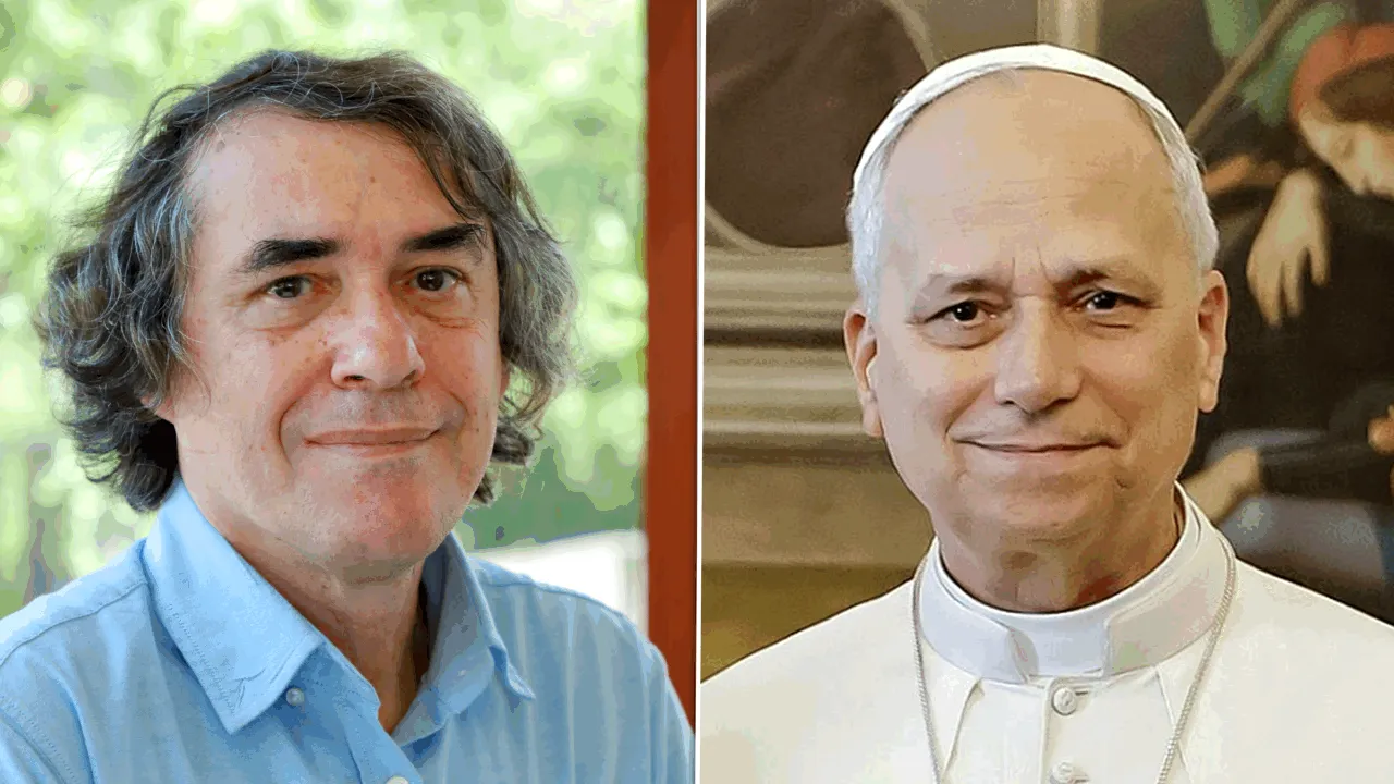 Papa Leon al XIV-lea se întâlnește cu scriitorul român Mircea Cărtărescu, la centenarul Editurii Vaticanului