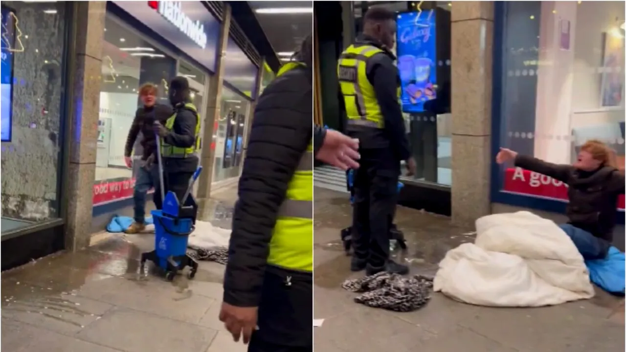 VIDEO | Revoltător! Un angajat al McDonald's, filmat când aruncă cu apă murdară pe un om al străzii care încerca să se încălzească