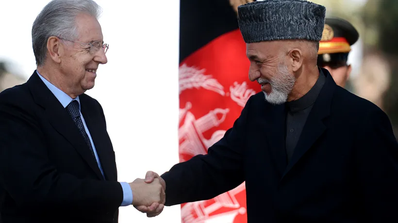 VIZITĂ-SURPRIZĂ a premierului italian Mario Monti în Afganistan