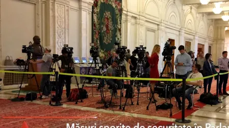 Măsuri sporite de SECURITATE în Parlament în ziua MOȚIUNII DE CENZURĂ