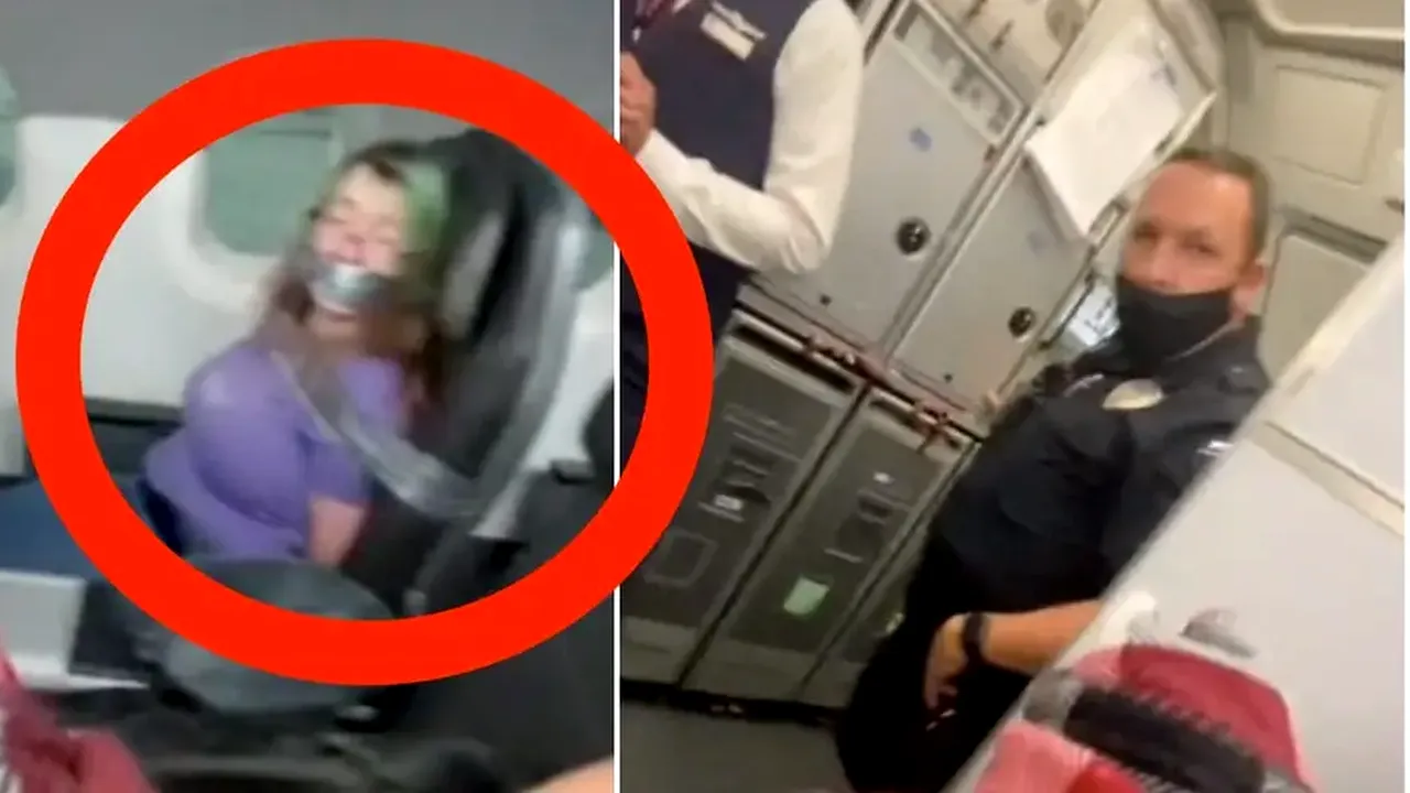 Încă un incident în care e implicată compania American Airlines: O femeie a fost legată cu bandă adezivă de scaun | VIDEO