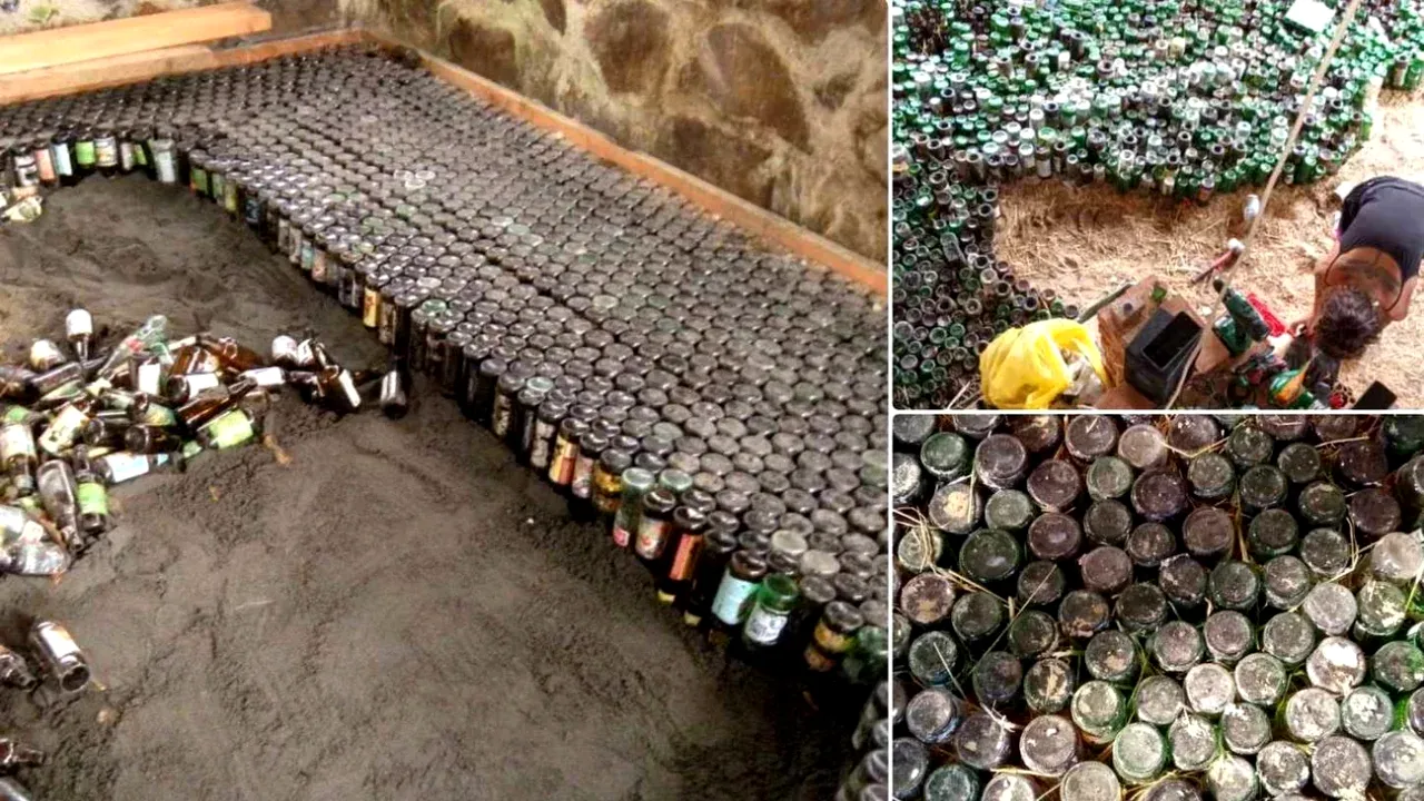 O româncă vrea să construiască fundația CASEI din sticle de băutură. Reacțiile utilizatorilor: 