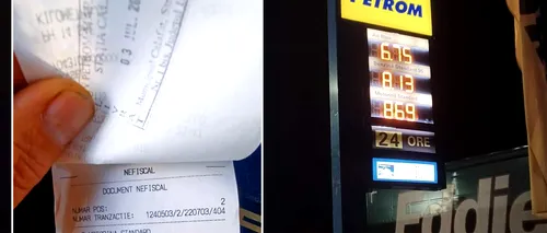 Ce a pățit un șofer din Ploiești după ce a alimentat cu motorină într-o benzinărie din Calafat! Când s-a uitat pe bonul de casă și a văzut câți lei are de plată, să leșine