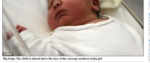 Record la naștere: cât cântărește cel mai mare bebeluș născut, pe cale naturală, în Spania